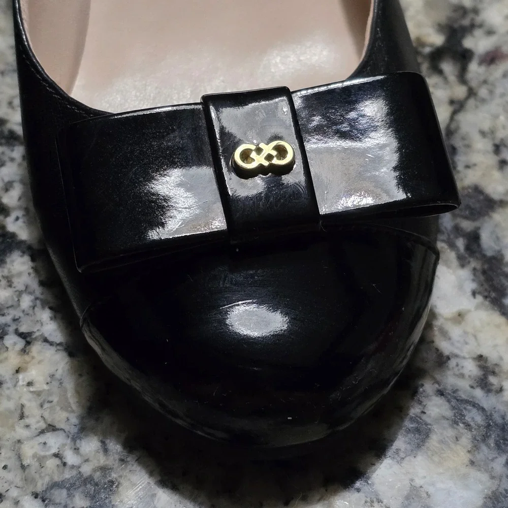 Cole Haan Grand.ØS Womens Elsie Bow Wedge Heels Black 5B